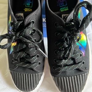EUC Like New! Black Rainbow Keds! Worn once!